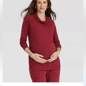 NWT Isabel Ingrid +Isabel maternity red,long sleeve sweatshirt XXL.
